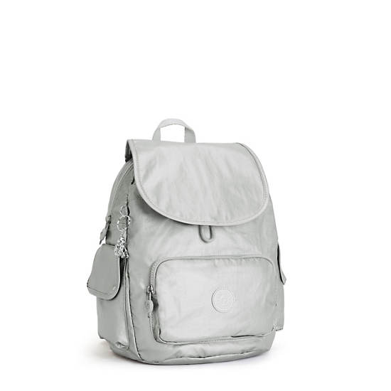 Kipling City Pack Small Metallic Hátizsák Titán | HU 1514KO